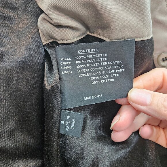 Fleet Street Ltd Womens Black Coat Lined full zip Front With Pockets Size S - Picture 4 of 6